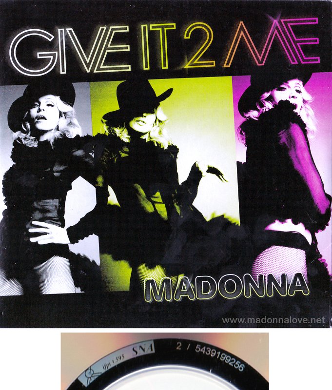 2008 Give it 2 me - Cardsleeve CD single (2-trk) - Cat.Nr. 5439 199256 - France (SNA on back of CD)