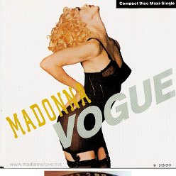 1990 Vogue  - CD maxi single compact disc (4-trk) - Cat.Nr. 9 21513-2 - USA (1 21513-2 RE-1 01 on back of CD)