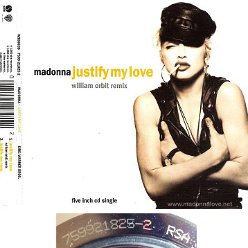 1991 Justify my love  - CD maxi single (3-trk) - Cat.Nr. 7599-21825-2 - Germany (759921825-2 RSA on back of CD)