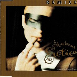 1992 Erotica Remixes - CD maxi single (5-trk) - Cat.Nr. 9362-40706-2 - Germany (936240706-2 WME on back of CD)