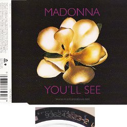1994 You'll see - CD maxi single (3-trk) - Cat.Nr. 9362 43623-2 - Germany (936243623-2 WME on back of CD)
