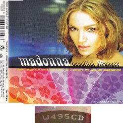1999 Beautiful stranger - CD maxi single (3-trk) - Cat.Nr. W495CD - UK ((WHITE text on disc) W495CD CDP UK on back of CD)