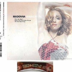 2000 American pie  - CD maxi single (4-trk) - Cat.Nr. 9362448372 - Germany (936244837-2 0200 on back of CD)
