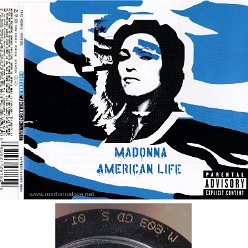2003 American life - CD maxi single (3-trk) - Cat.Nr. W 603 CD 2 - UK (Disctronics W 603 CD 2 01 on back of CD)