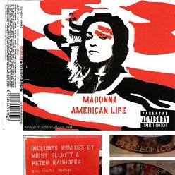 2003 American life - CD maxi single (3-trk) - Cat.Nr. W603CD1 - UK (Disctronics + W603CD1 on back of CD)