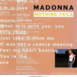 2003 Nothing fails  - CD maxi single compact disc (8-trk) - Cat.Nr. 9362-42682-2 - Germany(9362-42682-2 on back of CD)