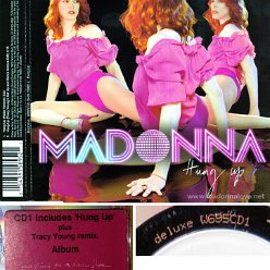 2005 Hung up - CD maxi single (2-trk) - Cat.Nr. W695CD1 - UK (Sticker + deluxe W695CD1 on back of CD)