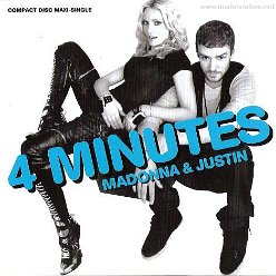 2008 4 Minutes  - CD maxi single compact disc (6-trk) - Cat.Nr. 463036-2 - USA