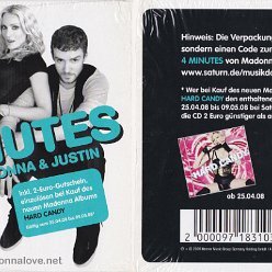 4 Minutes Cardsleeve download code Saturn edition (1-trk) - Cat.Nr. 9718310 - Germany