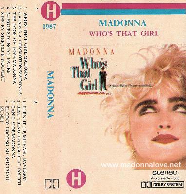 1987 Who's that girl Cassette Album - Cat.Nr. 3 W 2130 - Unknown country