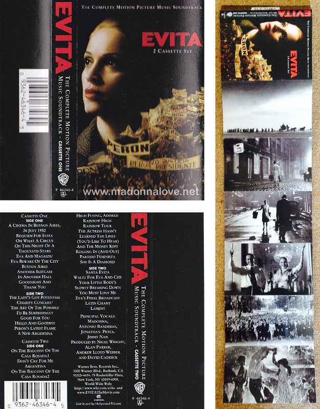 1996 Evita double Casette Album - Cat.Nr. 9 46346-4 - USA