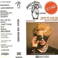 1983 Soul on sound - Unofficial Cassette Tape - Cat. Nr. SOS024 - UK