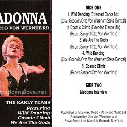 1989 The best and rest of Madonna and Otto von Wenherr - Unofficial Cassette Tape - Cat. Nr. ARLC 1005 - UK