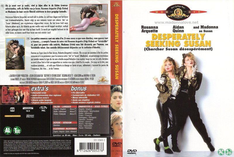 1985 Desperately seeking Susan - Cat.Nr. DY 15801.1 Z9 - Holland