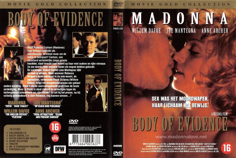 1993 Body of evidence - Cat.Nr. dvd02988 - Holland