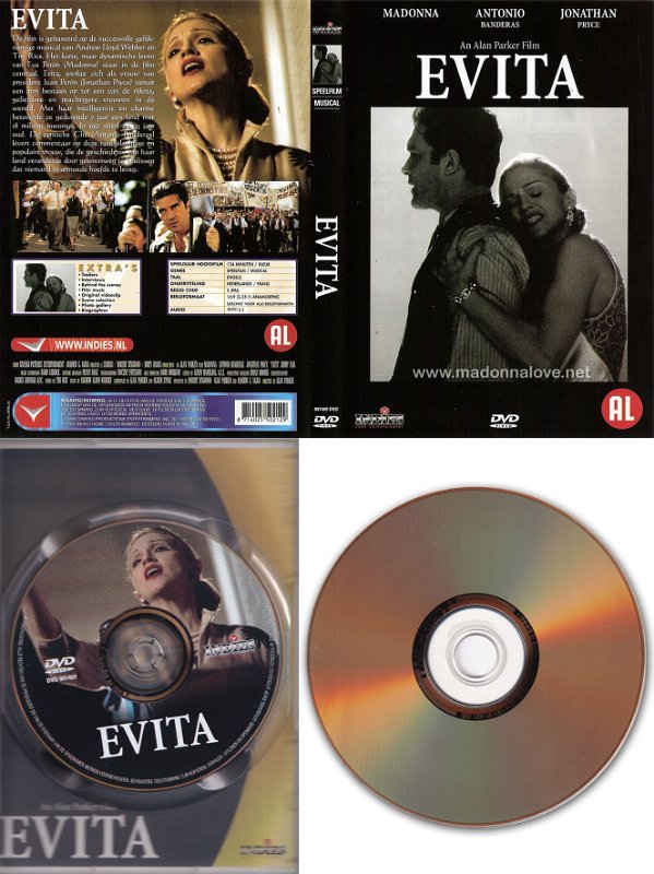 1996 Evita - Cat.Nr. 001469 dvd - Holland (2002 release)