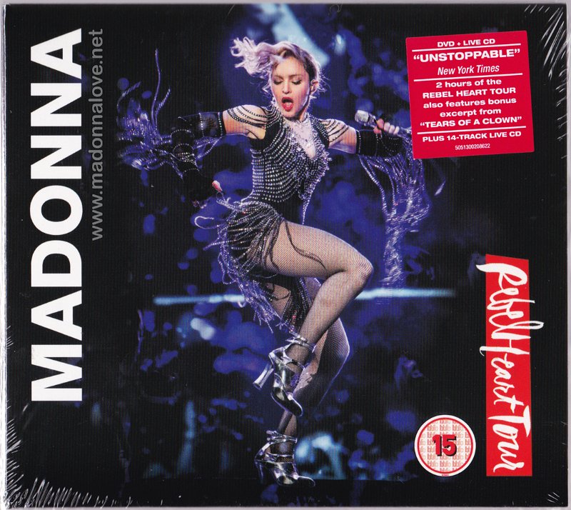 2017 RebelHeart tour digipack (DVD & CD) - Cat.Nr. EAGDV086 - Europe