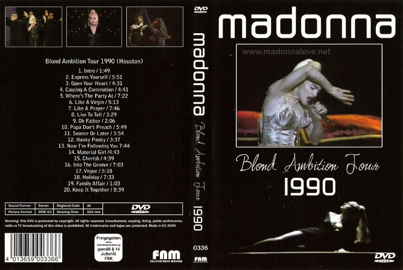 1990 Blond ambition tour Houston - Germany