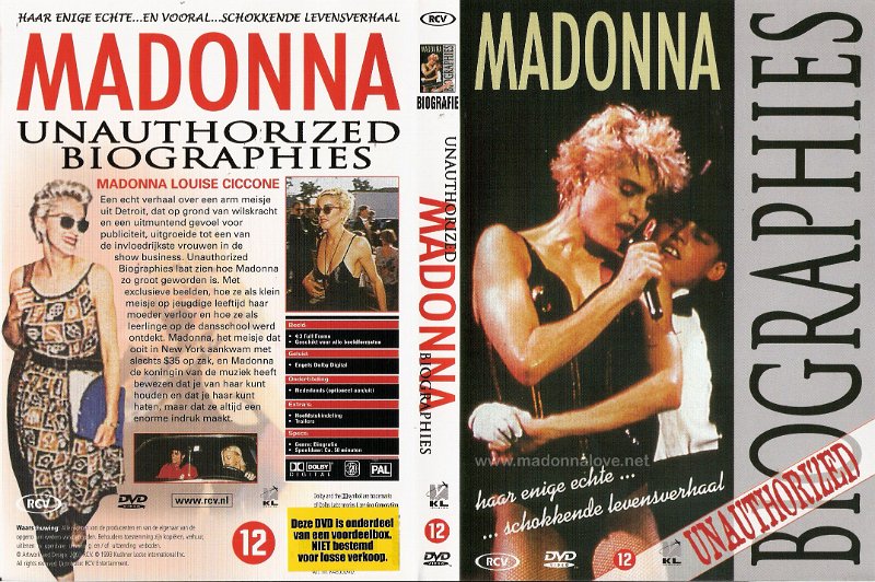 1993 Madonna unauthorized Biographies - Cat. Nr. - K4850DVD - Holland