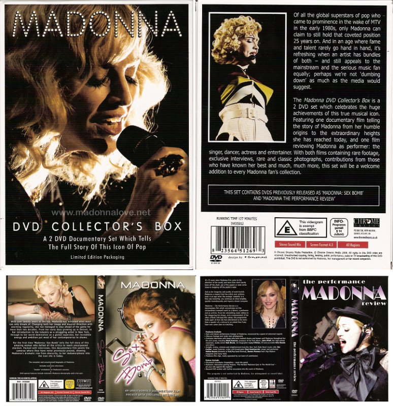 2007 Madonna collectors DVD box - Cat.Nr. DVDIS012 - UK