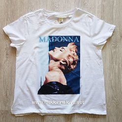 2018 - H&M Madonna T-shirt white True Blue