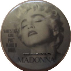 1987 - Official Who's that girl tour button