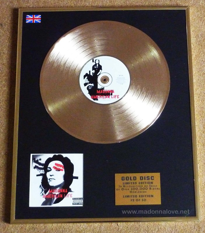 Framed Disc American Life - UK