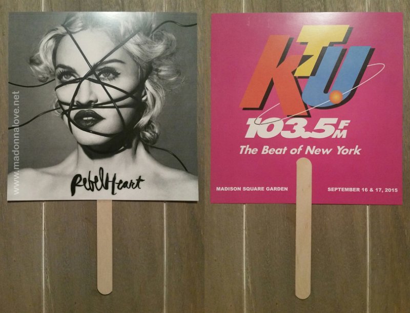 RebelHeart tour flyer New York KTU 103