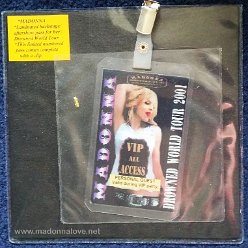 Drowned world tour unofficial backstage pass