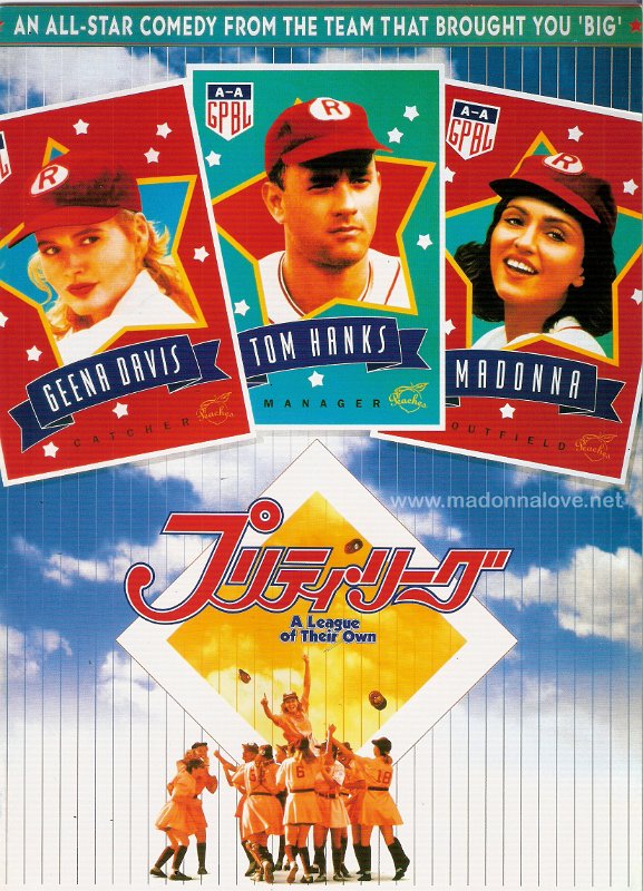 1992 A League of their own programm movie book Japan