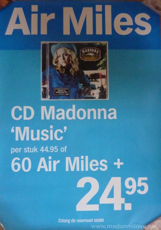 2000 Music promotional poster Albert Heijn store Holland