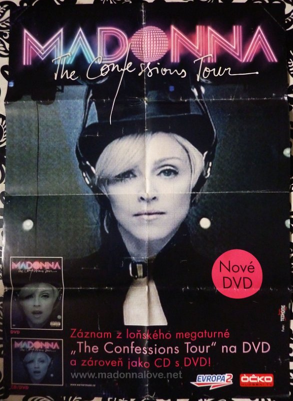 2006 Confessions tour DVD promotional poster Czech Republic