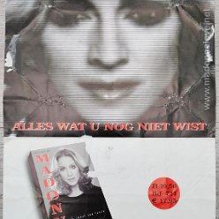 2001 Madonna van idool tot icoon book promo poster (Holland)