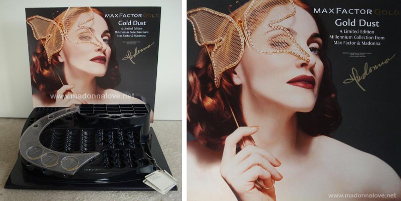 1999 - Maxfactor gold dust promotional display