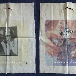 1989 - Like a prayer official promotional plastic bag