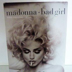 1992 - Bad girl promotional cardbox display