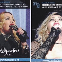 2017 - MadonnaNed postcards Rebel Heart Tour DVD releaseparty
