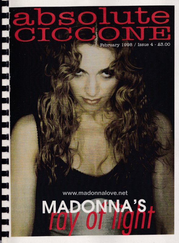 Absolute Ciccone fanzine (issue 4 - February 1998) - UK