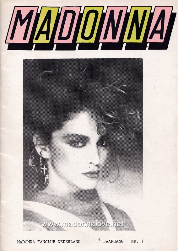 Madonna fanclub Nederland fanzine - 1e jaargang nr. 1
