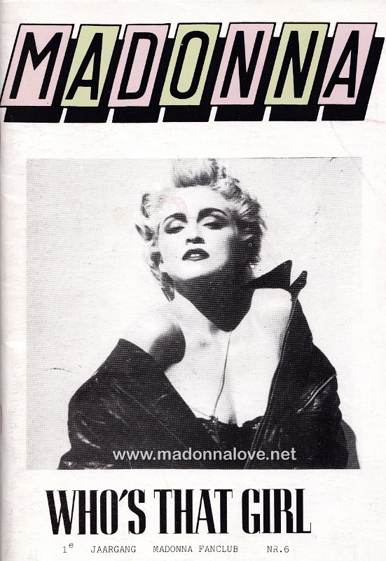 Madonna fanclub Nederland fanzine - 1e jaargang nr. 6