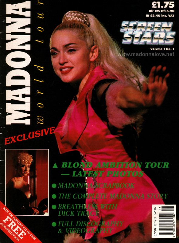 1990 Screen stars Madonna world tour exclusive - Volume 1 #1 - UK