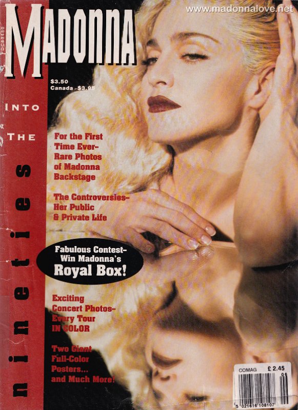 1991 Madonna Into The Nineties - USA (fold out poster missing)