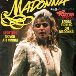 1985 Madonna Rock poster special - Sweden