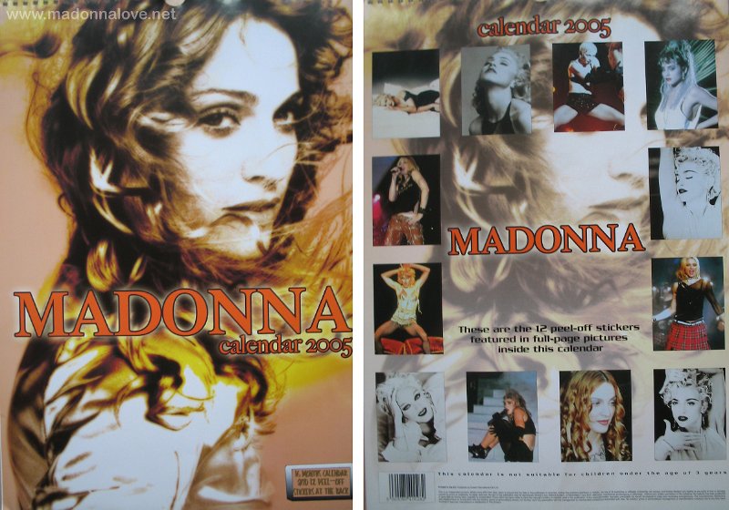 2005 Unofficial Madonna calendar 2005 - ISBN unknown