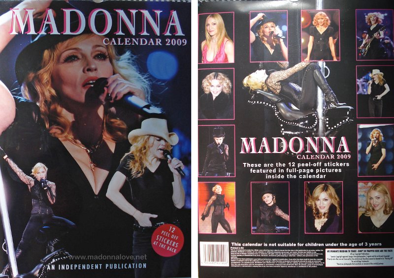 2009 Unofficial Madonna calendar 2009 - ISBN unknown