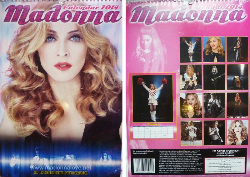 2014 Unofficial Madonna calendar 2014 - ISBN unknown