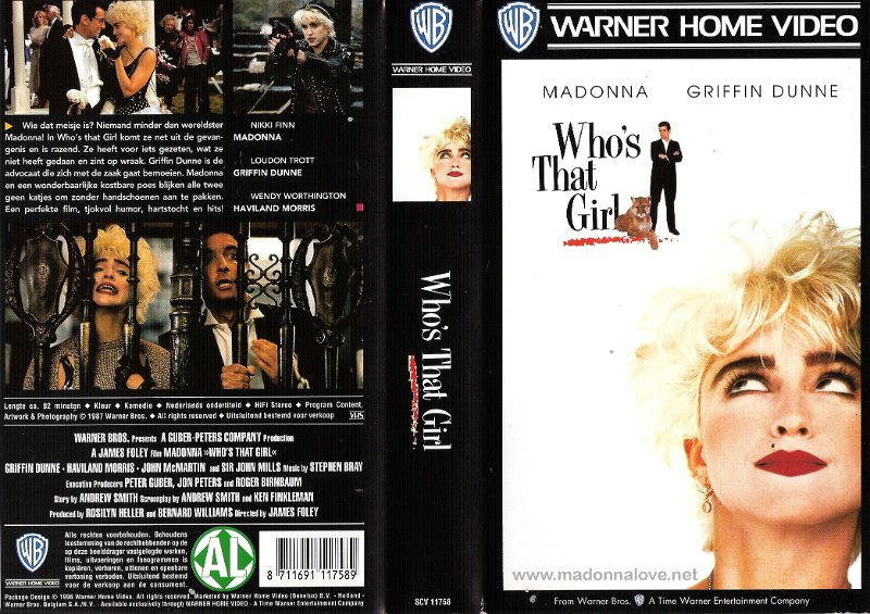 VHS 1987 Who's that girl - Cat.Nr. SCV 11758 - Holland