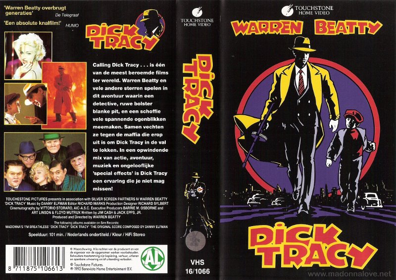 VHS 1990 Dick Tracy - Cat.Nr. 161066 - Holland