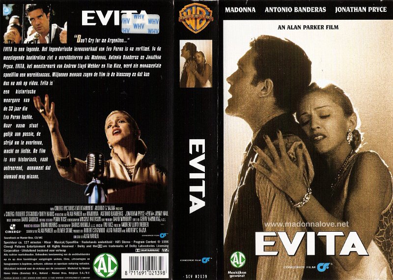VHS 1997 Evita - Cat.Nr. SCV 02139 - Holland
