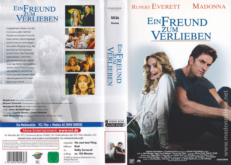 VHS 2000 The next best thing (Eind freund zum verlieben) - Cat.Nr. 5536 - Germany